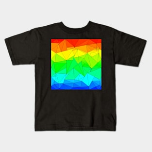 rainbow triangle mosaic Kids T-Shirt